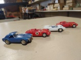 (4) Vintage Slot Track Cars