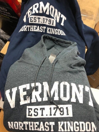 (20+/-) Vermont & New Hampshire Hooded Sweatshirts