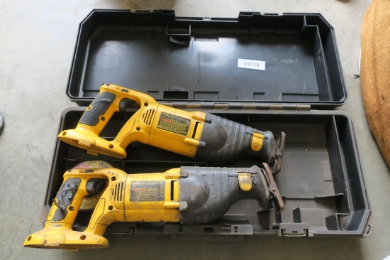 (2) Dewalt Variable Speed Reciprocating Saws