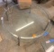 (2) Contemporary Glass & Stainless Tables