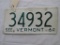 1964 VT License Plate 34932