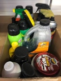 Box of Automotive Cleaning Supplies