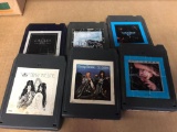 (6) Classic Rock & Roll 8 Track Tapes