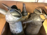 (6) Tin & Glass Lubricant Dispensers