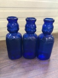 (3) Brookfield Baby Top 1 Qt. Bottles in Cobalt