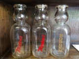 (3) Borden's Milk Jugs 1 Qt.