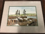 Jayne Gagnoh Watercolor Signed Lower Left