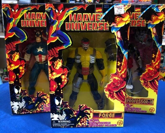 (3) Marvel Universe 10" Figurines