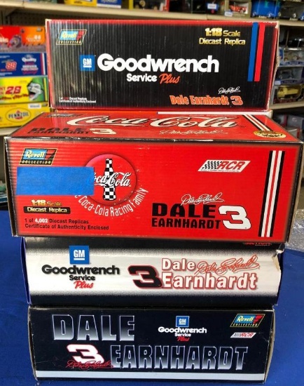 (7) Dale Earnhardt 1:18 Scale Diecast Collectible Nascar