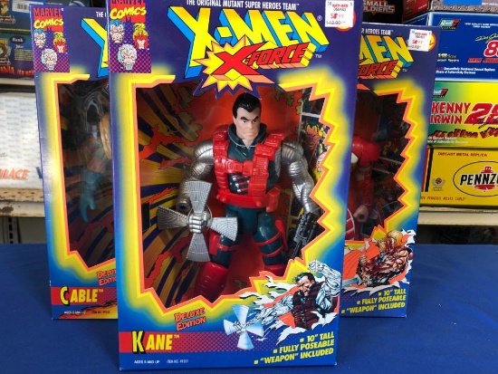 (3) X-Men X-Force 10" Figures