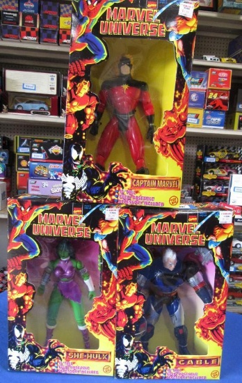 (3) Marvel Universe 10" Figurines