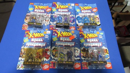 (6) X-Men Steel Mutant Figure Sets