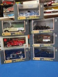 (7) 1:18 Scale Eagle & Motor City Classic Diecast Collectible Cars
