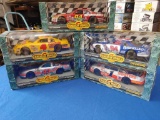 (5) 1:18 Scale Ertl American Muscle Diecast Collectible Race Cars