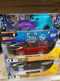 (3) 1:18 Scale Dub City & Muscle Machine Diecast Collectible Cars