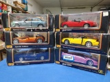 (6) 1:18 Scale Maisto Special Edition Diecast Collectible Cars