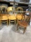 (4) Bow Back Ice Cream Parlor Chairs