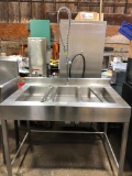 Stainless Steel Produce Wash Station w/ Jet Spray