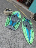 (2) Intex Challenger K1 Inflatable Kayaks