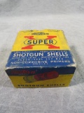 Western Super X .12 Ga. Shell Box with (17) Paper Cartridges