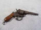 French Double Action Pinfire Revolver