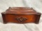 Antique Trinket Box with applied carvings & fitted interior