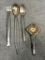(3) Sterling Silver Serving Pieces and a Sterling Silver Tea Strainer