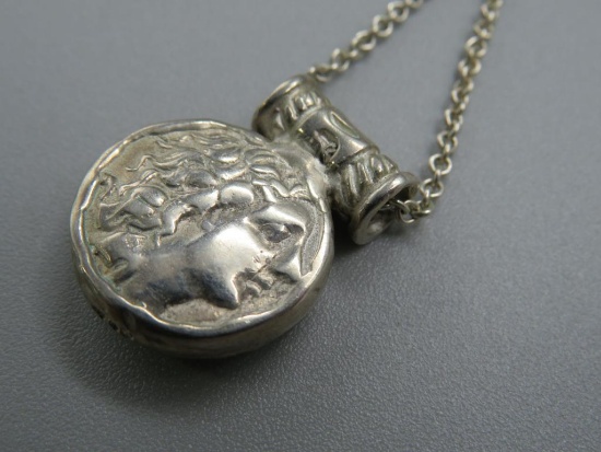 Sterling Silver Bear Pendant on 16" Sterling Silver Chain