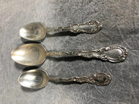 (3) Sterling Silver Spoons