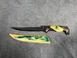 Wolf Pommel Fixed Blade Knife