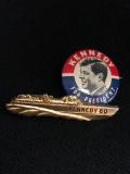 John F. Kennedy PT 109 Tie Bar and Campaign Button