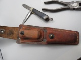 Vintage Lineman's Knife & Plier Set
