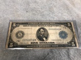 1914 U.S. $5.00 Federal Reserve Note