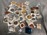 (42) Assorted Coins, Medals & Tokens