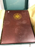 (2) World Reserve Monetary Exchange Currency Sheet Binders with (2) $1.00 sheets & (1) $2.00 sheet