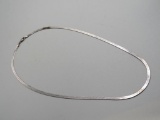 Sterling Silver Flat Necklace