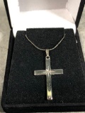 Sterling Silver Cross Pendant & Chain