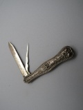 Antique Coin Silver Folding Knife & Pick