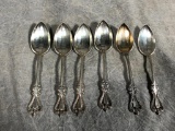 (6) Towle Old Colonial Sterling Silver Teaspoons