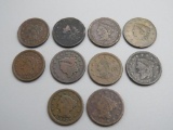 (10) U.S. Large Cents