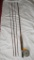 3 Piece Cane Antique Fly Rod with Extra Tip Tonkin with Bristol Reel