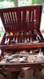 Silver Plate in Box Service for 8 & Other Misc. Items