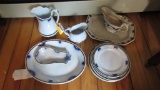 (12) Clementson Brothers & Other Platters, Pitchers & Plates