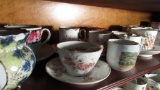 (20+/-) China Mustache Cups