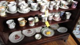 (40+/-) Tea & Coffee Cups & Asst. Painted China Plates