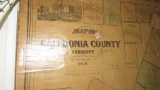1858 H.F. Walling Map of Caledonia Vermont