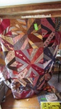 Crazy Quilt made From Vintage Ties 78