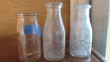 (3) Milk Bottles