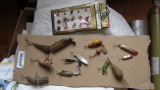 (10) Asst. Vintage Fishing Lures & Asst. of Flies