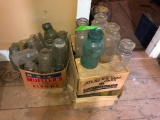 (30+/-) Antique Canning Jars